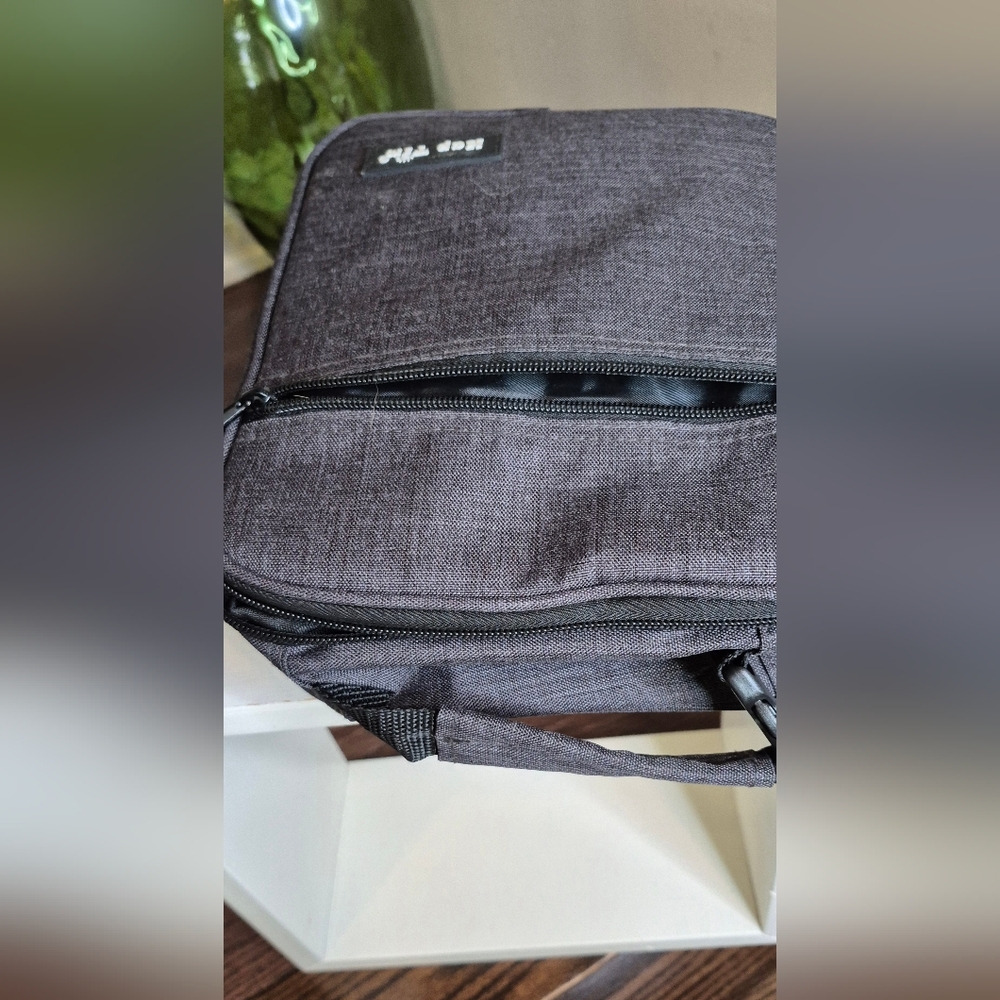 Men's Gray Lunch Bag With Thermo Lining - Picture 4 of 11